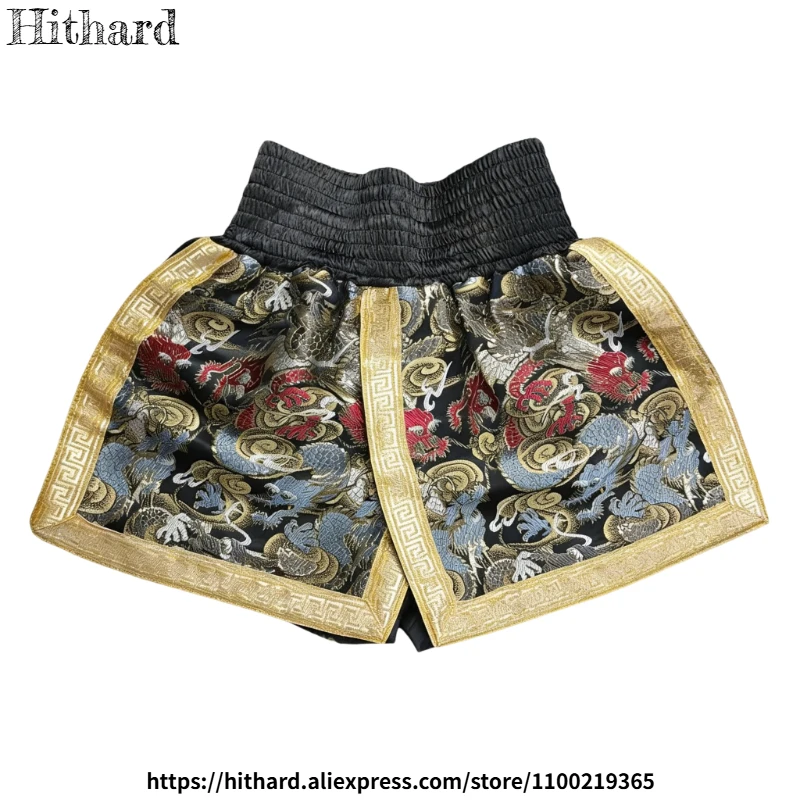 Muay Thai Shorts Men Women Child Premium Boxing Pants MMA Training Competition Match Fight Pants Professional Kickboxing Trunks