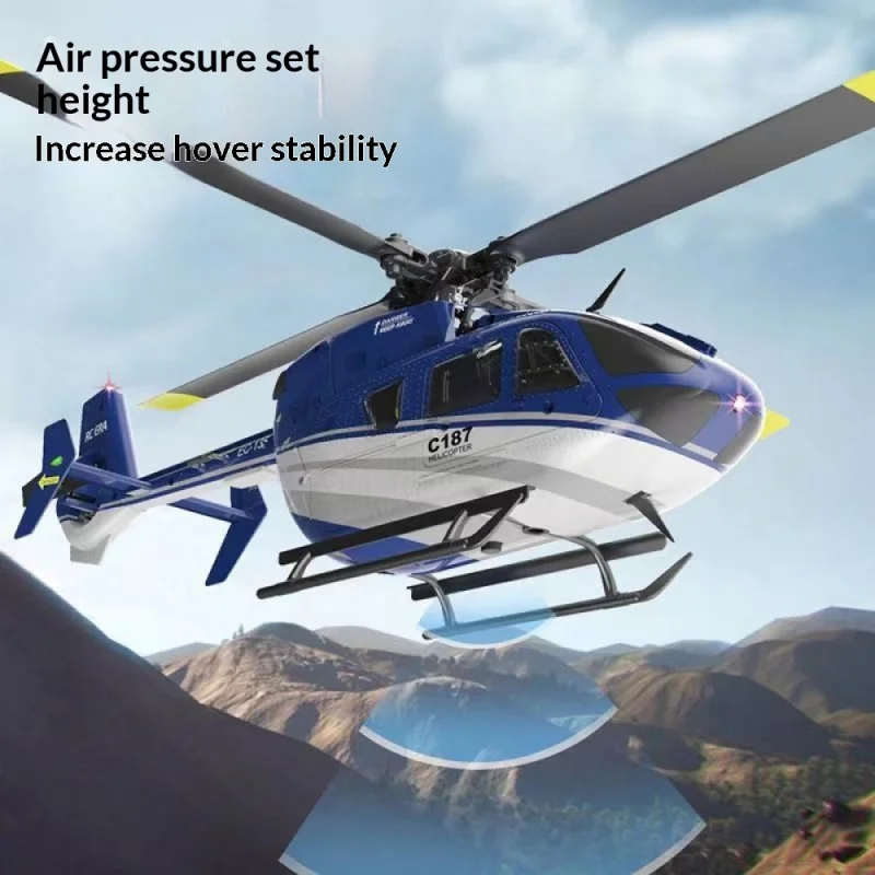 RC ERA C187Remote control aircraft EC135Four-channel single-propeller flybarless helicopter model toy