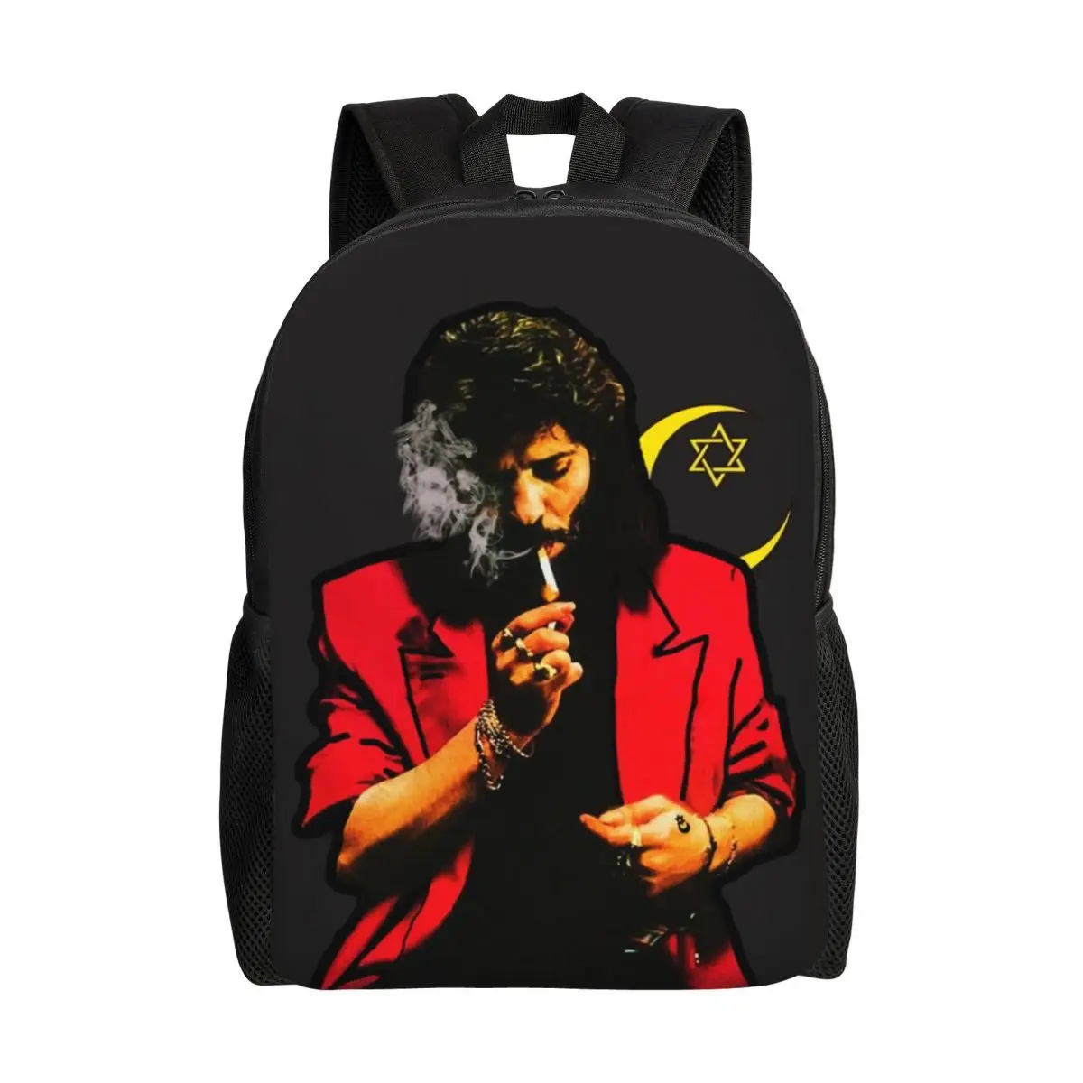 

Island Shrimp Camaron De La Isla Backpacks for Men Women Water Resistant School College Flamenco Singer Bag Printing Bookbags