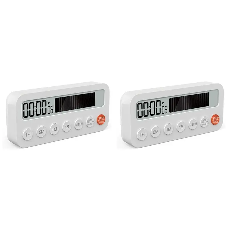 PORK-2X Digital Kitchen Timer Magnetic Kitchen Timer Clock Home Cooking Food Tools Timer For Kids Camping Classroom