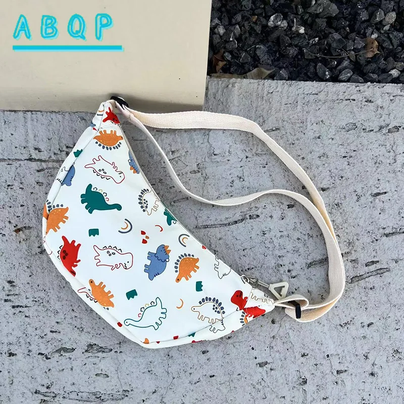 New Children's Messenger Bag Luxury Brand Cartoon Cute Children's Waist Bag Fashion Casual Boys and Girls Waist Bag Lightweight