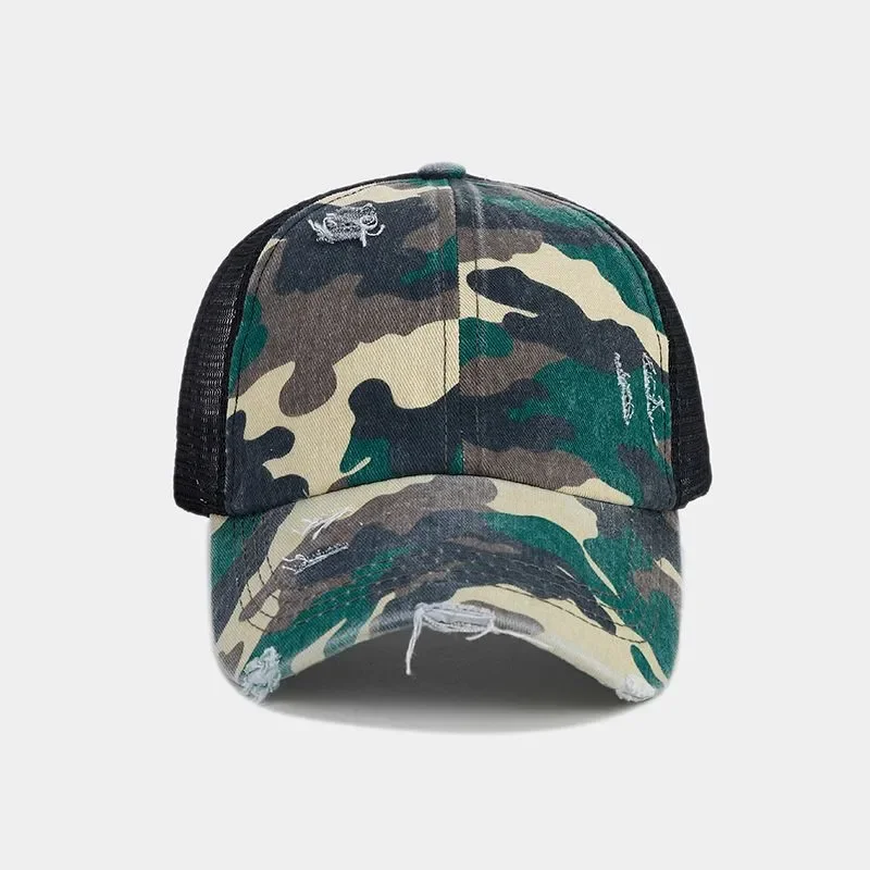 Summer Cotton Camouflage Print Casquette Baseball Cap Adjustable Outdoor Snapback Hats for Men and Women 211