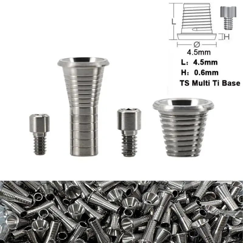 【L】 Multi-Unit Titanium Base Abutment CAD/CAM Grade 5 Ti-Base High Precision Implant Restoration For Dental Clinics & Labs