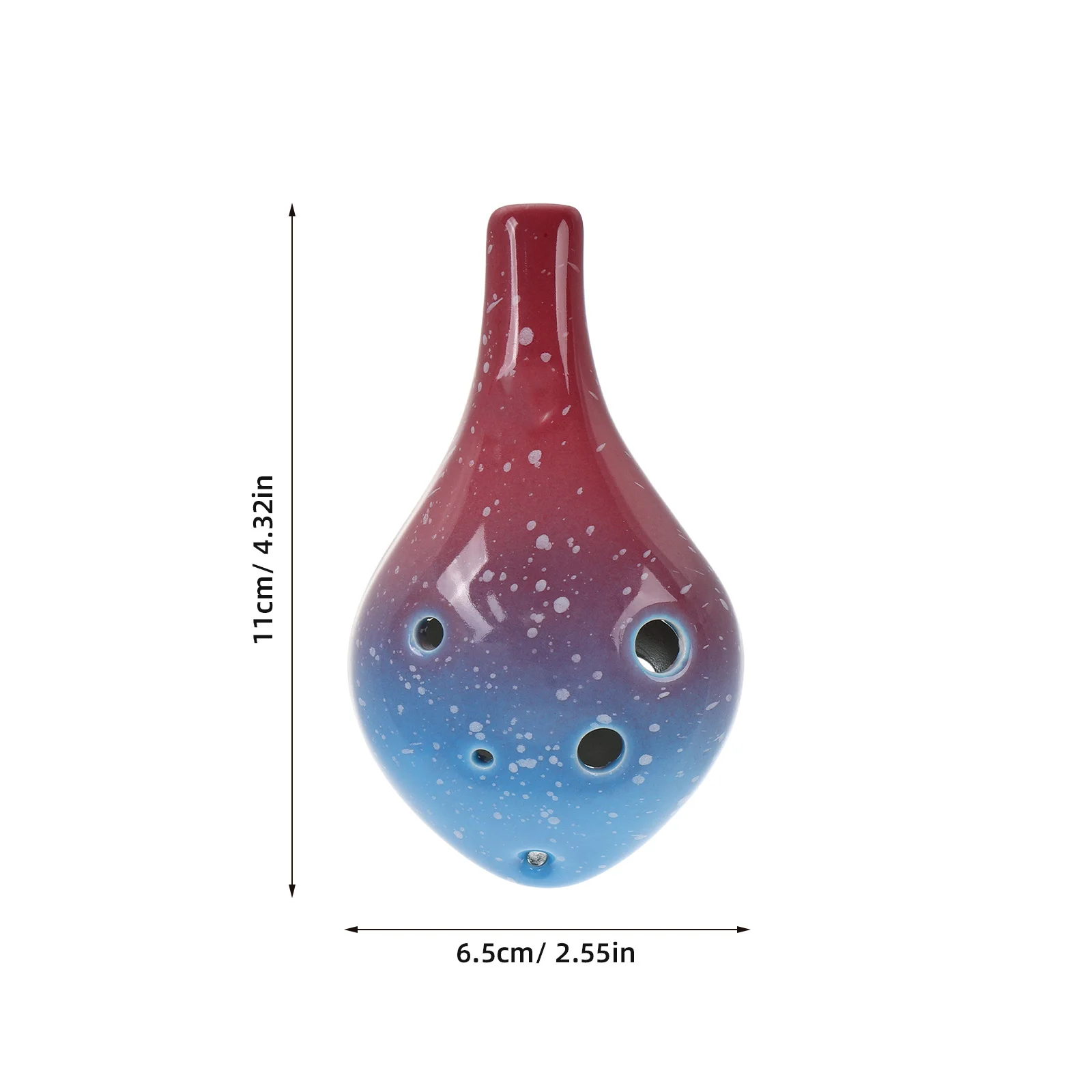 الأكرينا الصغيرة ذات 6 فتحات في أداة الرياح السيراميكية لتعلم المبتدئين، الممارسة الموسيقية المحمولة، الناي الكلاسيكي #2