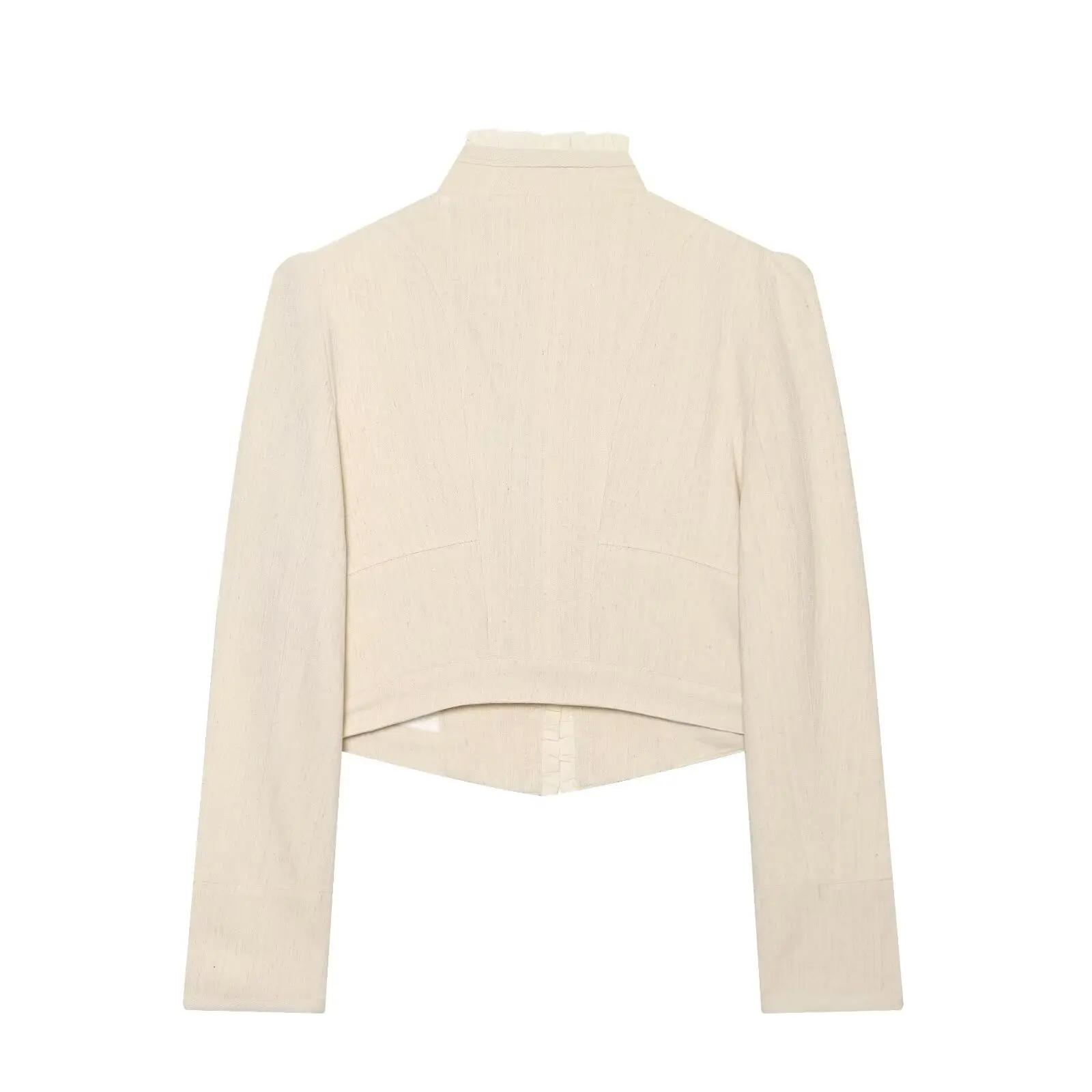 KONDALA Women Elegant Chic Tierred Blazer 2026 Early Fall Autumn Trendy Dating Dinner Slim Blazer Ladies Cardigan Short Blazer