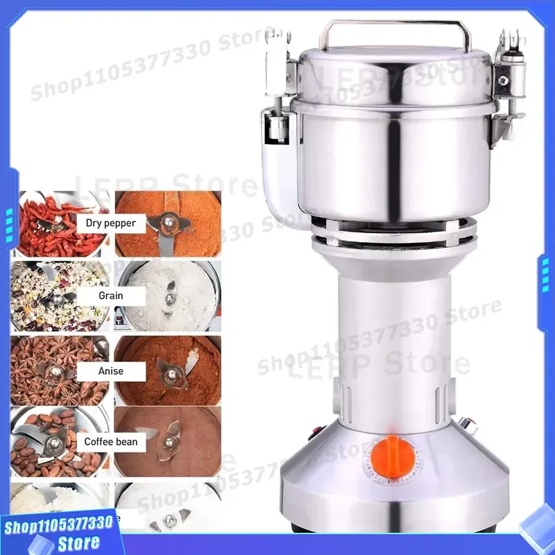 Electric Spice Grinder for Home Kitchen Vanilla Corn Food Mill Indoor Use Compact Design Efficient Grinding Tool for Herbs