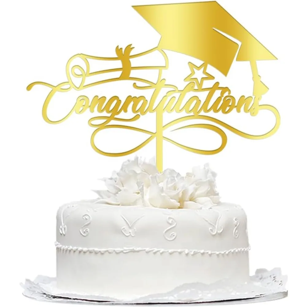 Adorno para Pastel de Graduación, Decoración para Pastel de Felicitación, Adorno para Pastel de Graduación para Fiestas