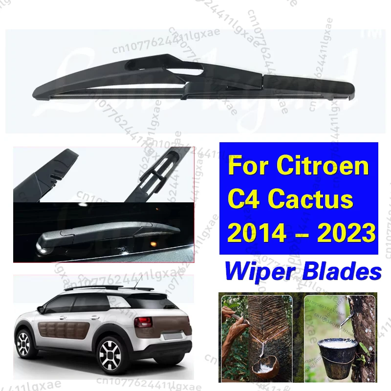 Auto Achterruitenwisserblad Voor Citroen C4 Cactus 2014 - 2023 Voorruit Ruitenwissers Borstels Reinigen Auto-Accessoires 10"