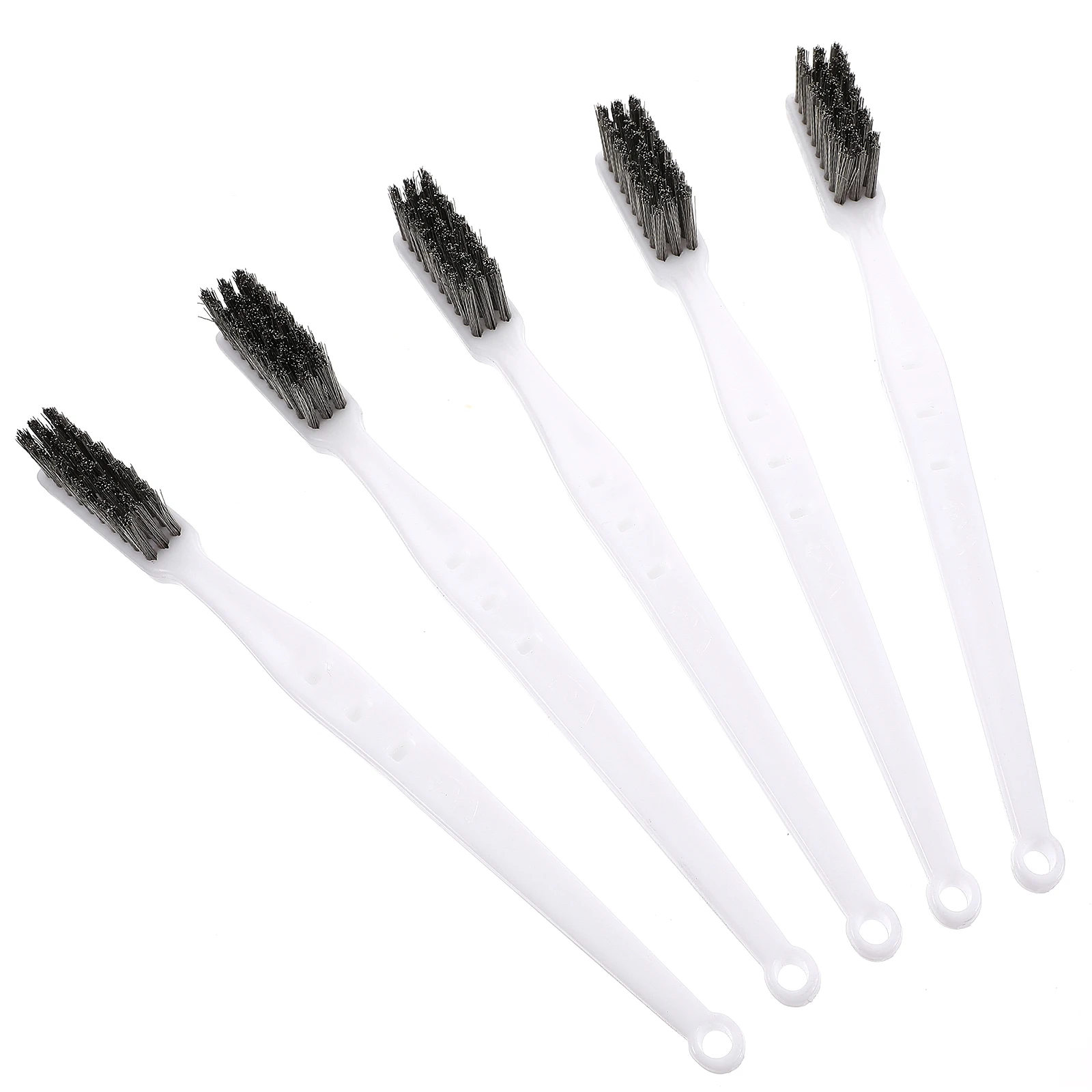 

5pcs Copper Wire Brush Set for Cleaning Rust Stainless Steel Nylon Small Size Suitable Fine Work Narrow Spaces