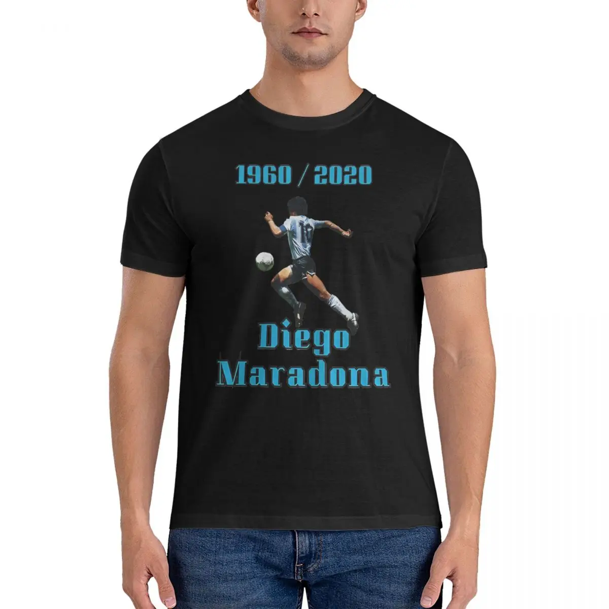 T-Shirts Football Legend Diego Maradona 1960 2020 Leisure Pure Cotton Tee Shirt Short Sleeve Diego Armando Maradona T Shirts