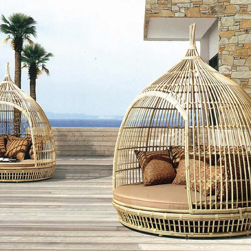 

Outdoor Bird's Nest Courtyard Villa Garden Hotel Terrace Leisure Bed Outdoor Sea View Room Creative Internet celebrity