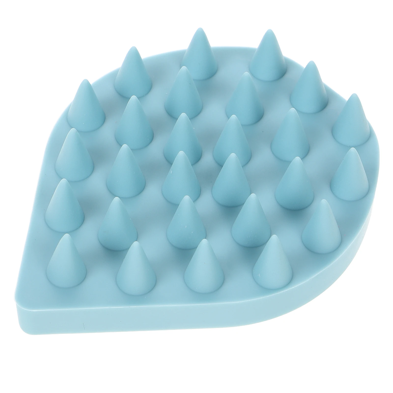 Peine de masaje de silicona, cepillo de cielo, exfoliante para el cabello, champú con volantes, masajeador, promueve el alivio de la circulación