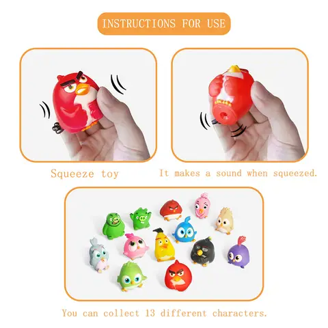 AngryBirds Söta Figurer Red The Blues Chuck Bomb Matilda Hal Terence Stella Bubbles Blind Box Modell Leksakssamling Barnpresenter 8 best sales funko matilda - №1