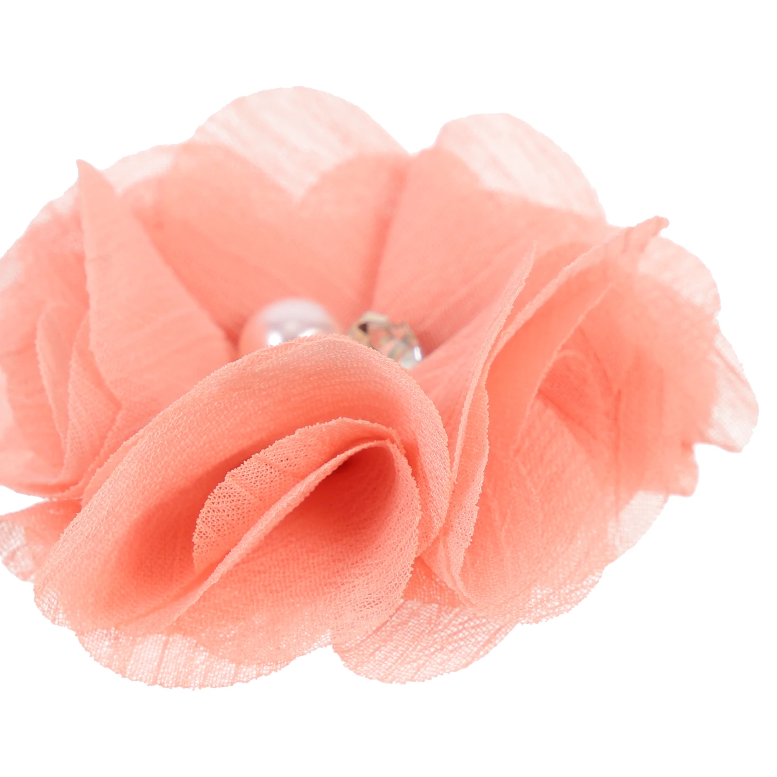 

Pearl Chiffon Flowers Fabric Decorative Sewing Wedding Embroidery Replaceable Craft Flower Small Accessory DIY Material