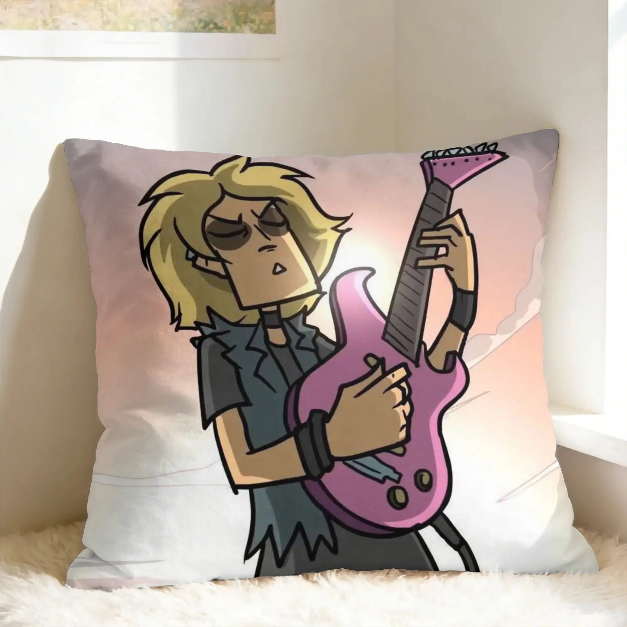 Metal Family Dee 2 Pillow Case  Vintage Pillow Cover Soft Pillowcases For Living Room Bed Chair