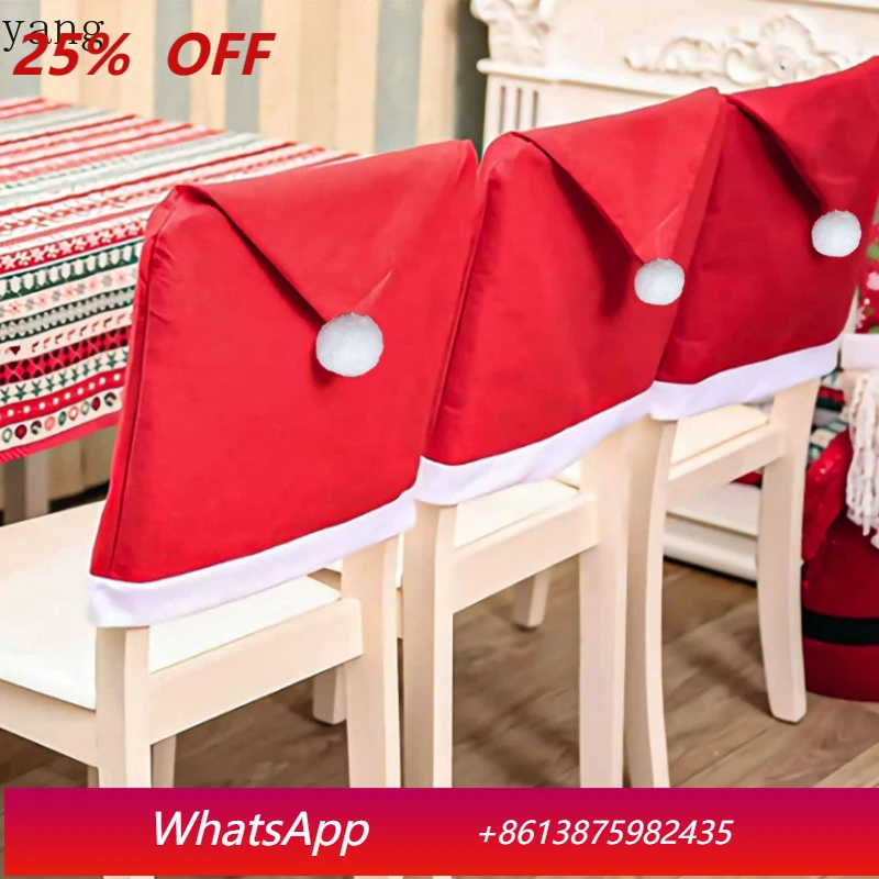 

LH Christmas decorations non-woven Christmas chair cover, festive atmosphere restaurant