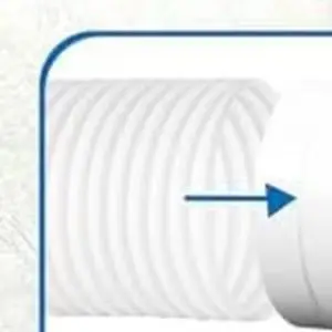 15cm 5.9 Inch White Plastic For Exhaust Hose Connector For Portable Air Conditioner Vent Pipe Extension Adapter Replacement Part