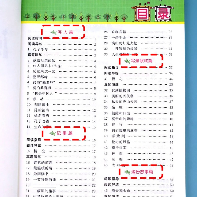 Fourth Grade Reading Comprehension Training Questions, 100 Real Questions, Chinese Language Intensive Specialized Training