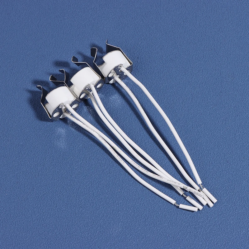 3Pcs MR16 GU5.3 G5.3 Socket MR16 Socket Lamp Holder With Bracket LED Halogen Gu5.3 Light Socket White 10cm Silicone Cable