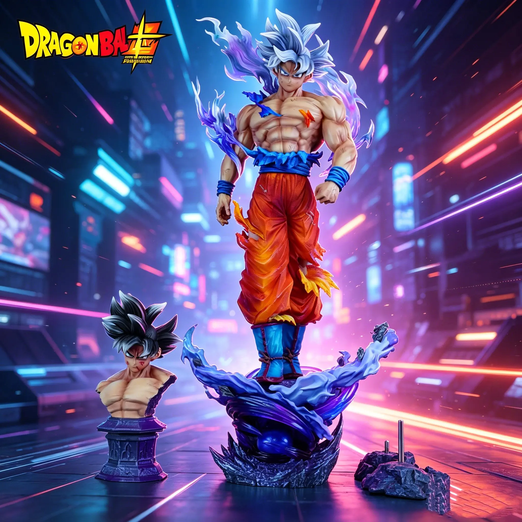 

Dragon Ball Z Ultra Instinct Goku Figure Migatte No Gokui Action Figures 42cm/16.54inch Pvc Statue Collection Model Toys Gifts