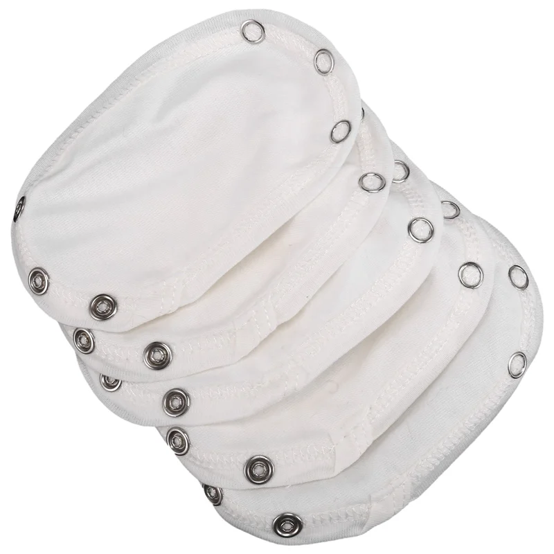 

DELAM-10Pcs Unisex Baby Kids Romper Partner Super Utility Bodysuit Jumpsuit Diaper Romper Lengthen Extend Film(White)