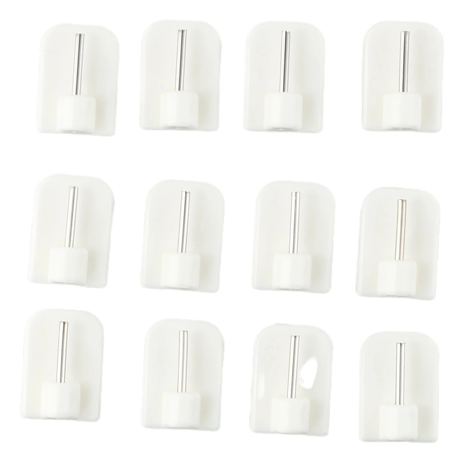 4/8/12Pcs Wall Mounted Window Bathroom No Drilling For Curtain Rod Home Kitchen Living Room Easy Install Self Adhesive Hook