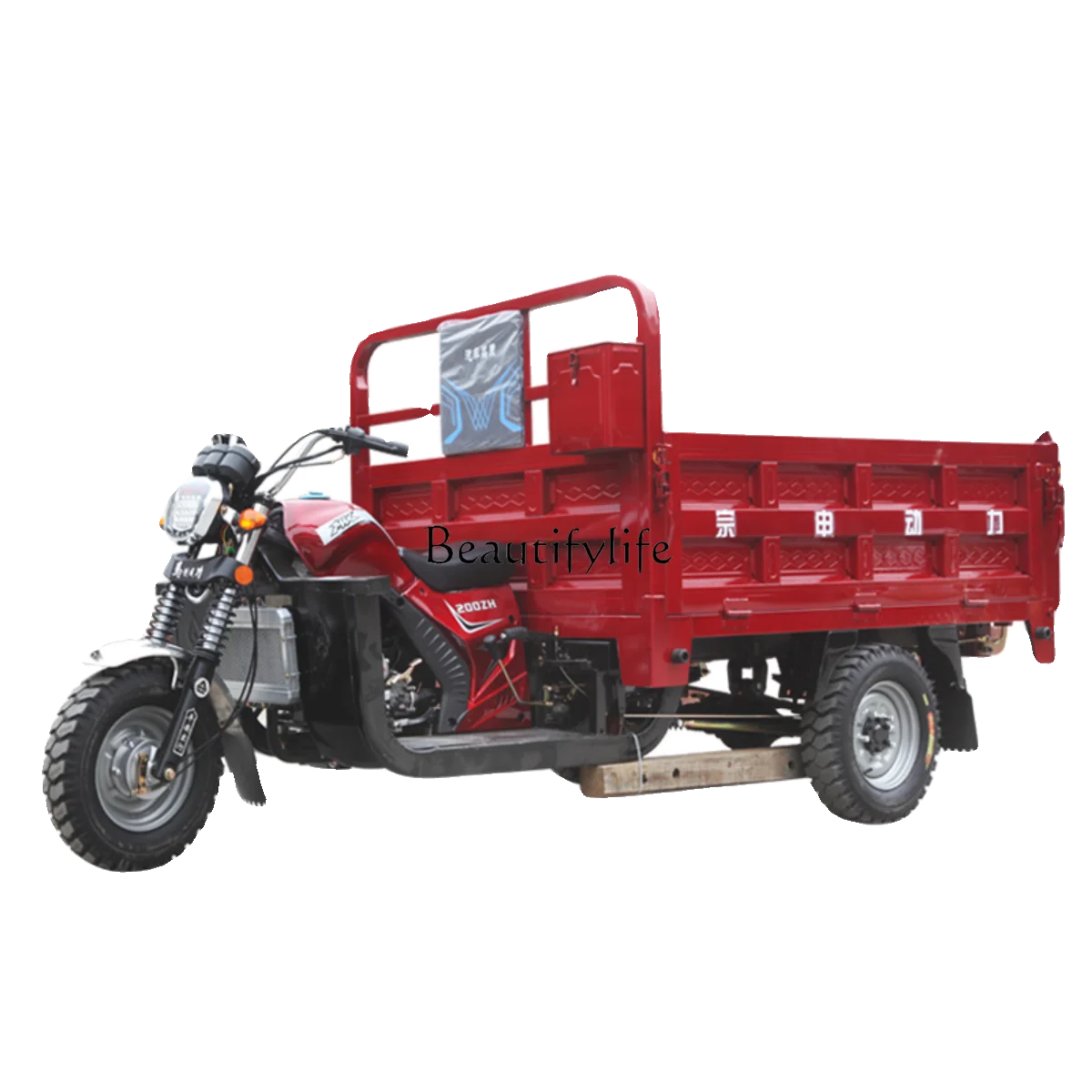 Three-Wheeled Gasoline Motorcycle Agricultural Dumptruck Household Load Power Three-Wheeled Motorcycle