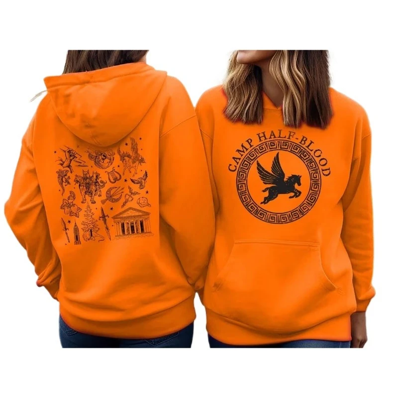 Camp Half Blood Sudaderas con capucha 2025 Vintage Merch Sudadera con capucha para hombres y mujeres Sudadera deportiva de hip-hop