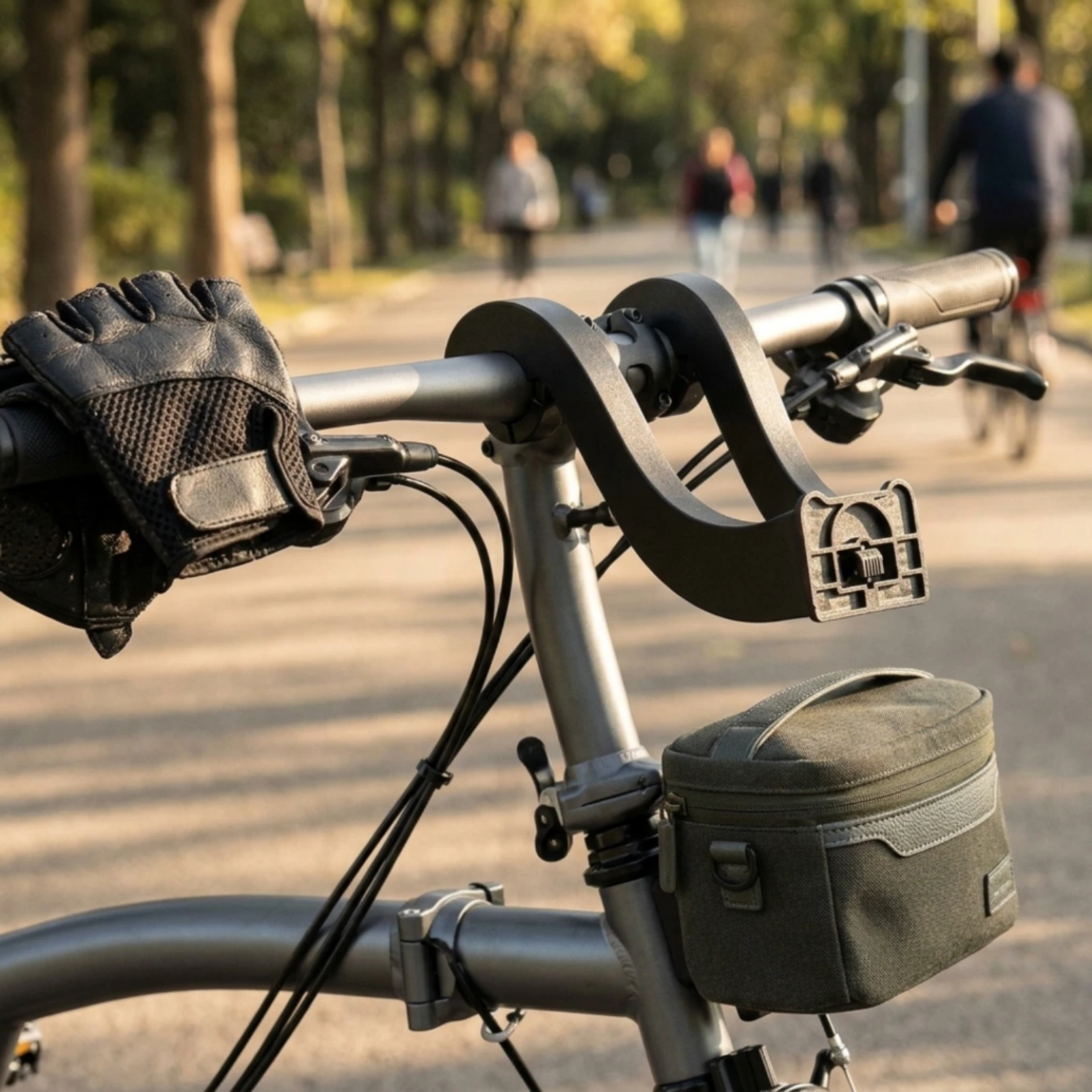 Cycle Extension Bracket Streamlined Bag Carrier Bracket Bracket for Cyclists, Commuting, Folding Bikes