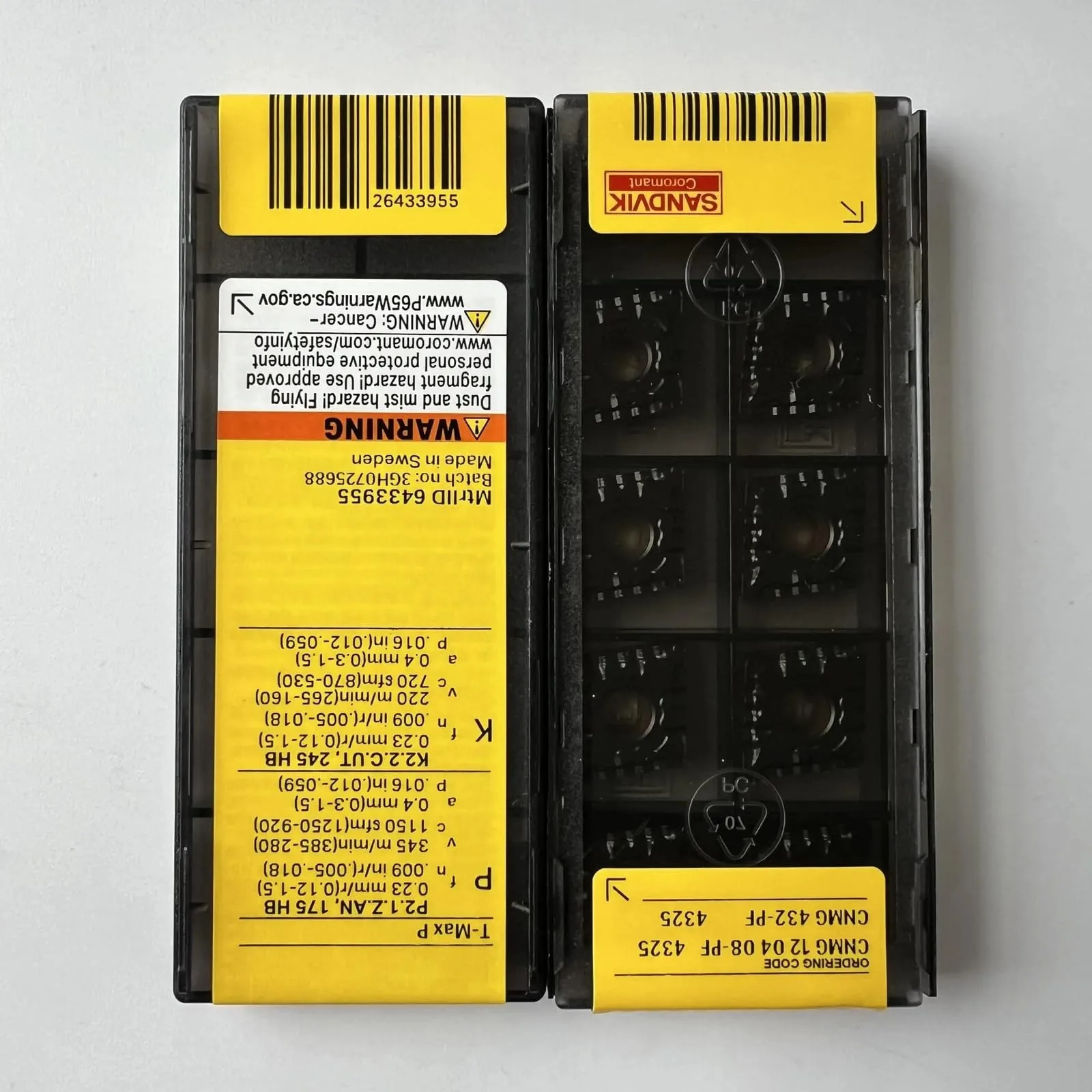 

Original SANDVIK / CNMG120408-PF 4325 / Hard alloy blade 10 Pcs