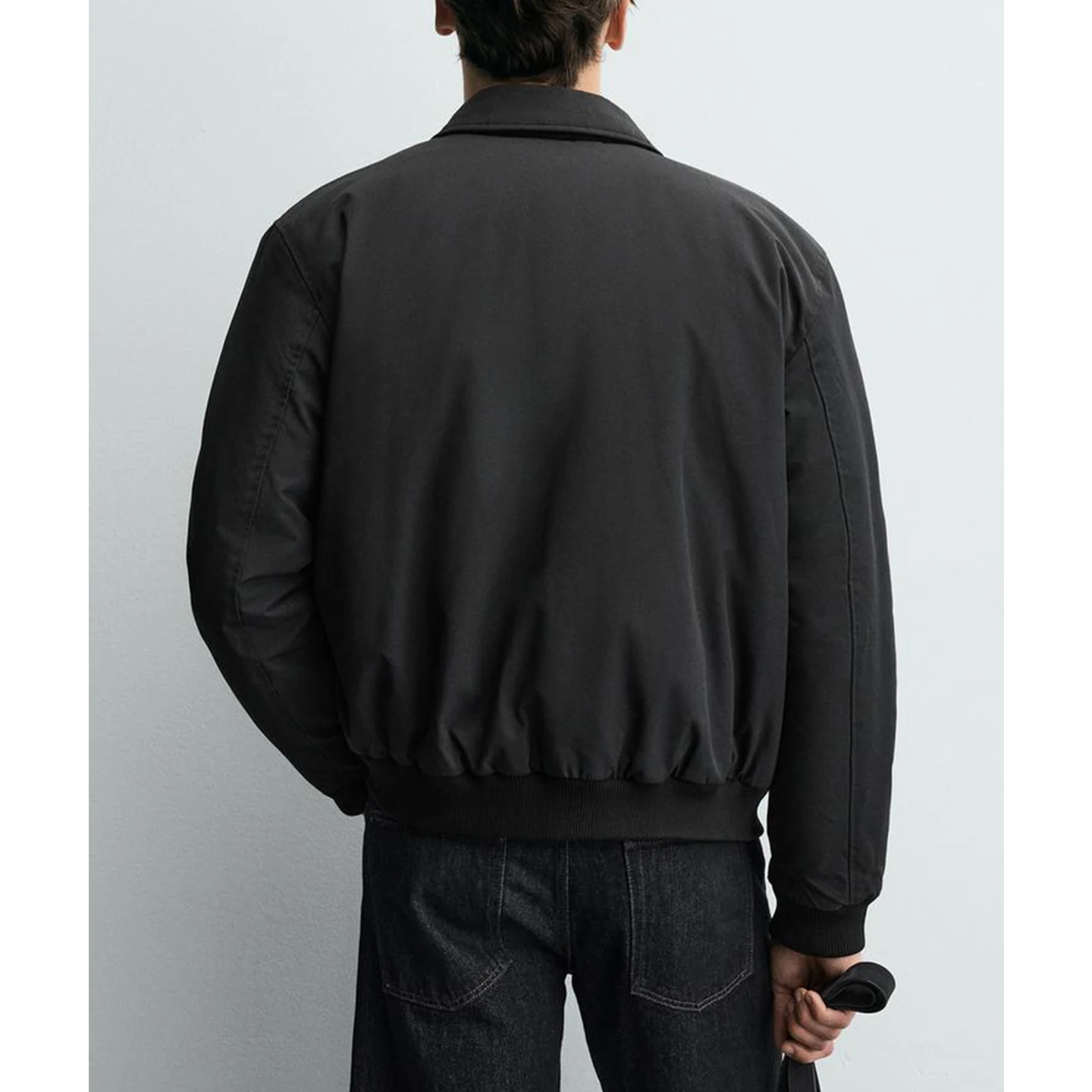 Novo outono masculino solto ajuste piloto jaet americano casual sle casaco de algodão gola virada para baixo juventude faion suporte tamanho puro c...