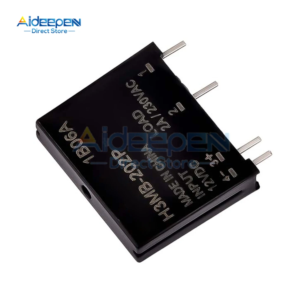 5Pcs 5V 12V 24V DC-AC Solid State Relay Module G3MB-202P PCB SSR AC 240V 2A Snubber Circuit Resistor Relay Switch