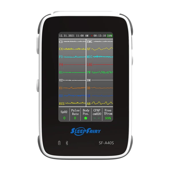 EEG ECG Channels Sleep Polysomnography Devices For People With Sleep Study