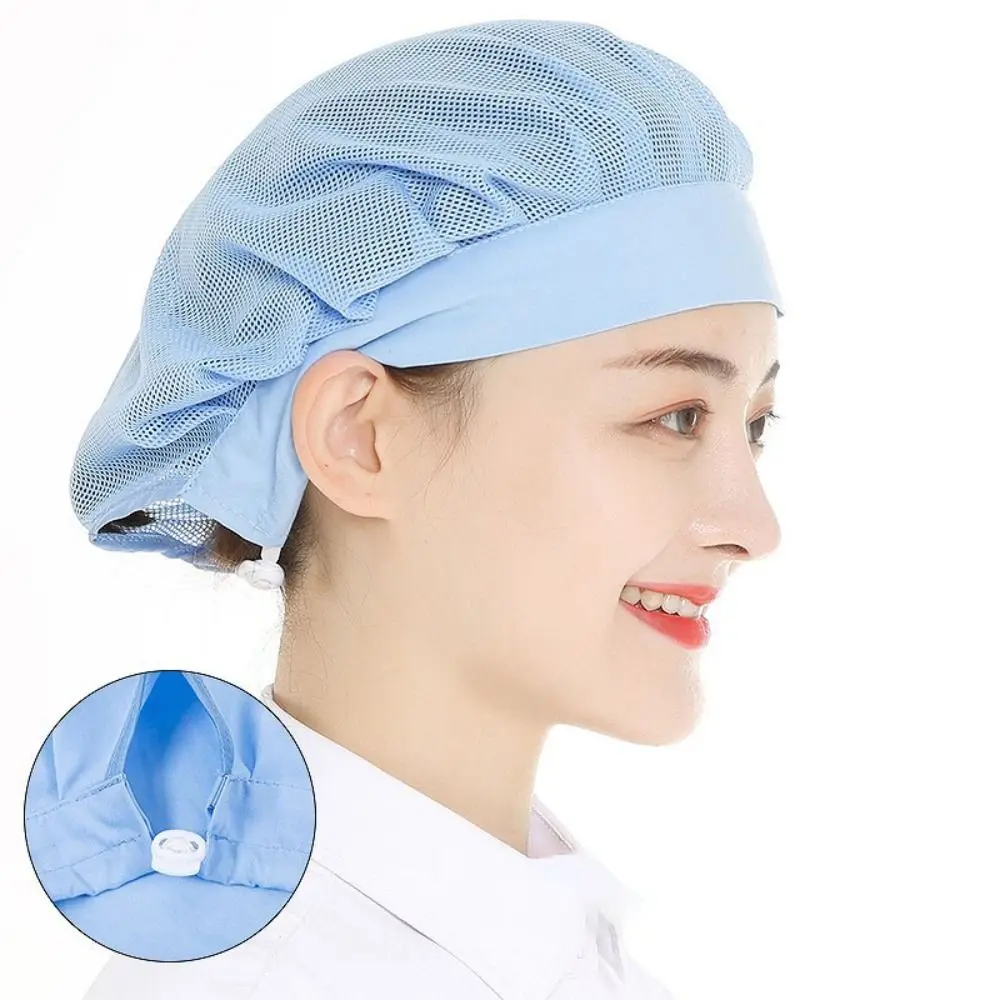 Cook Accessories Hair Nets Work Hat Mesh Work Wear Chef Hat Smoke-proof Dust Breathable Cooking Hygienic Cap Canteen Catering