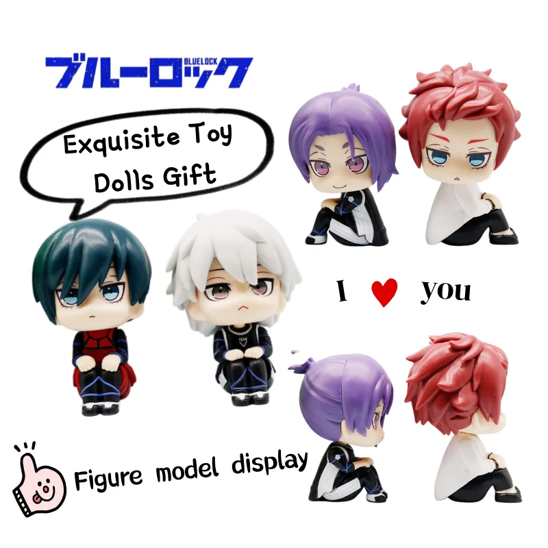 Nuevo Blue Lock YSeishiro Nagi Itoshi Rin Yoichi Isagi, Figura Hecha a Mano, Adorno Decorativo, Muñeco de Anime, Juguete de Regalo