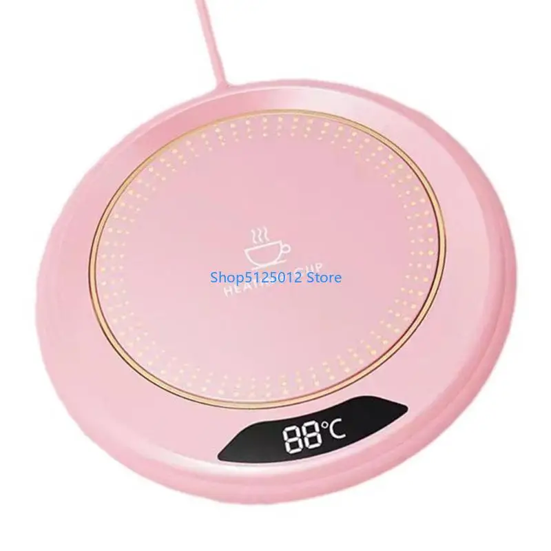G8TC Convenient USB Thermal Temperature Control Thermostatic Cup Warmer USB Heating Pad ABS Texture for Cup
