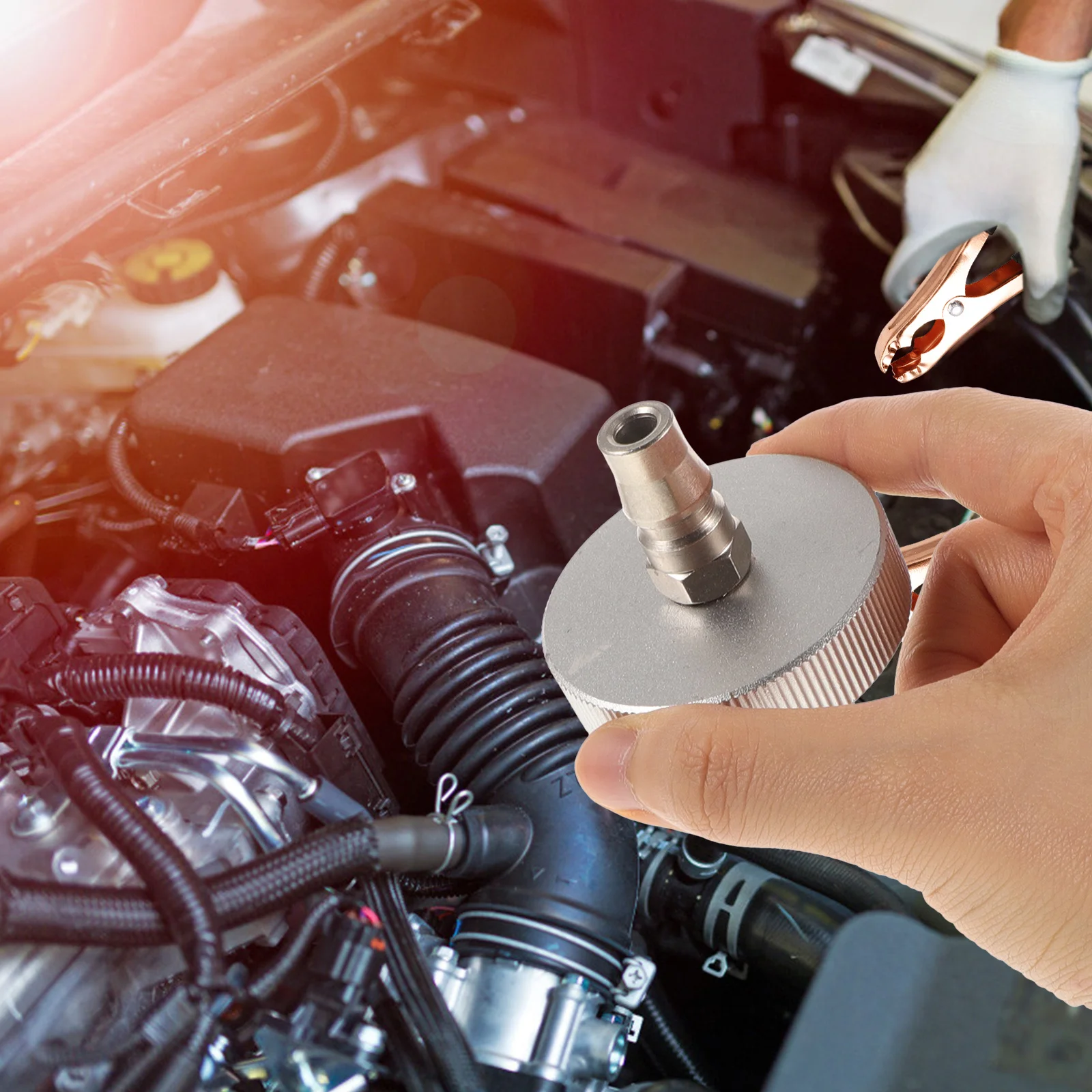 

Vehicle Brake Bleeder Adapter Set for Fluid Change No Need for Mechanic Service Fits Most Car Brands Convenient Tool