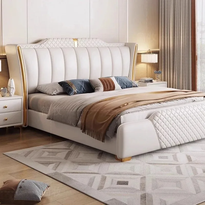 

Headboard Frame Space Bed Modern Organizer Large High Headboards Double Bed Frames Full Size Cama Dobravel Bedroom Furniture