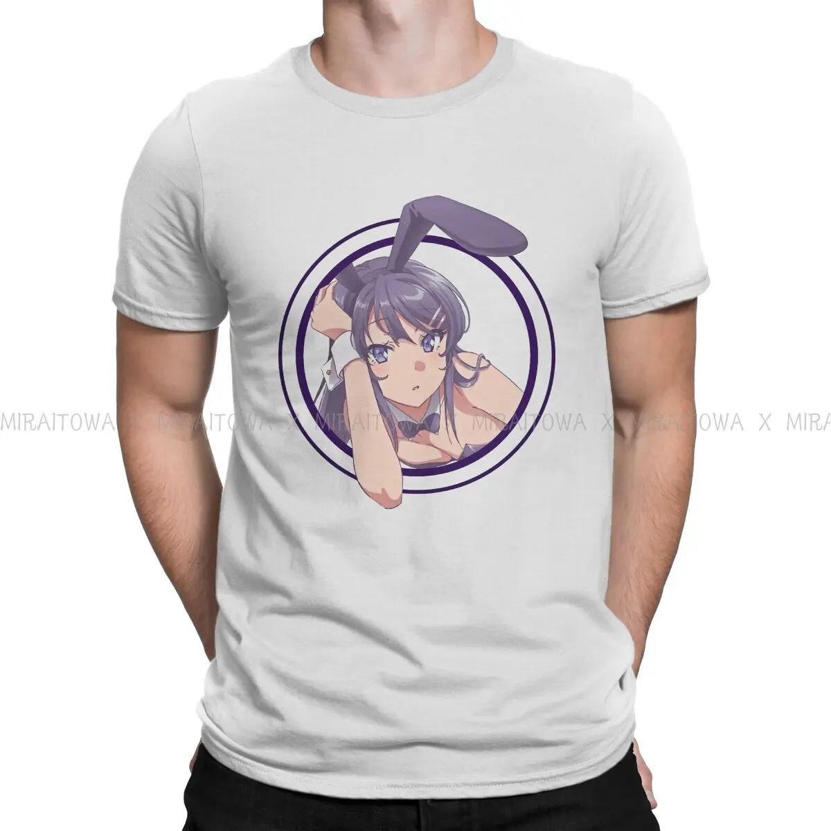 RASCAL DOES NOT DREAM OF BUNNY GIRL SENPAI Thinking Tshirt Homme Men's Tees Blusas Loose Cotton T Shirt For Men