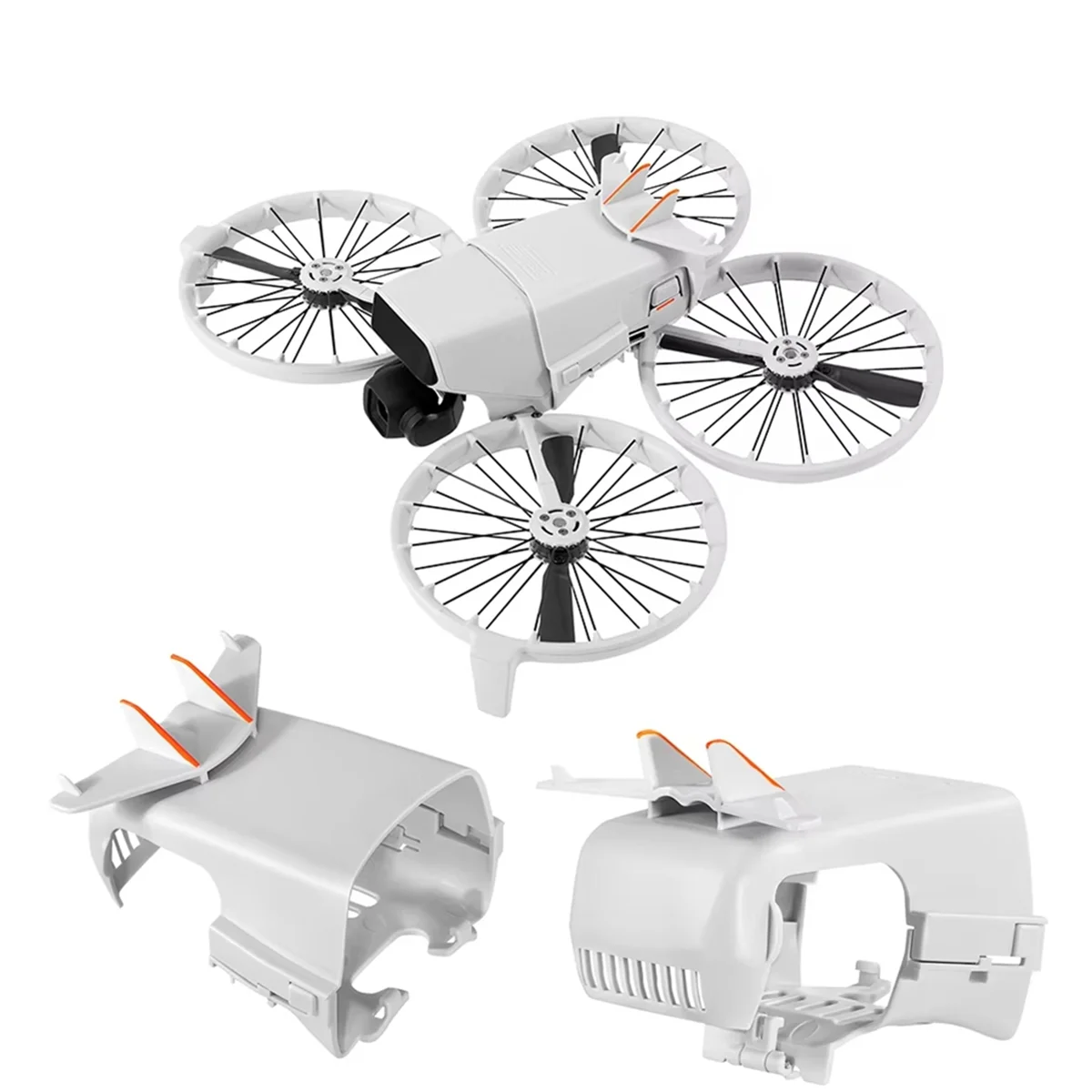 Flip Battery Tail Wing for FLIP Flight Battery Protective Buckle Lock Drone Rear Anti-Fall Protection Bracket