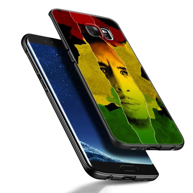 Reggae Bob Marley Black Silicone Phone Case For Samsung Galaxy S23 S21 S20 FE S24 S22 Ultra S10E S10 S9 S8 Plus