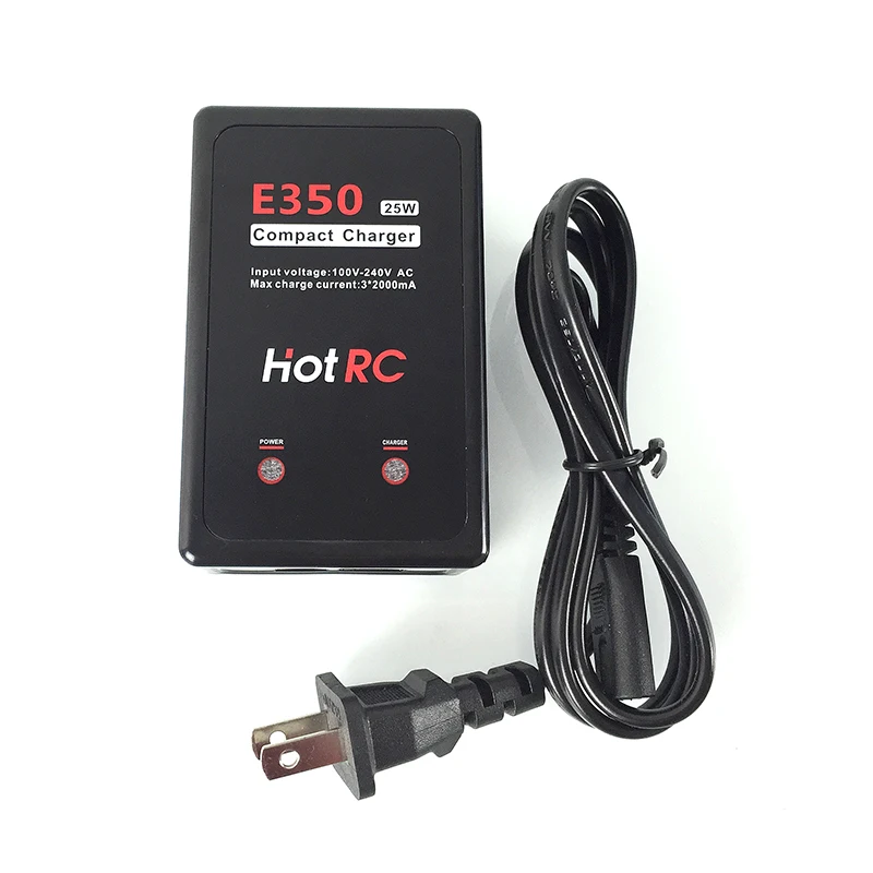 

E350 25W Li-po Battery Charger - Balance Charge 7.4V 11.1V 2s 3s Cells Fast Charging for RC Toys Accessories TH16426-SMT7