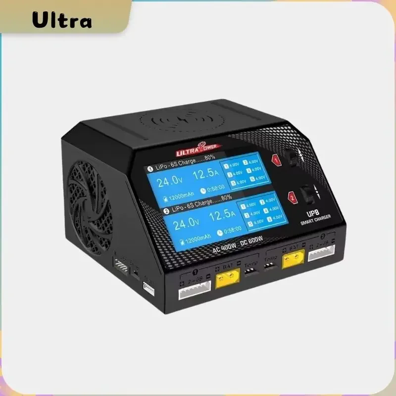 

Ultra New POWER UP8 Battery Charger Dual Channel 2x16A AC 400W DC 600W LiPo LiHV LiIon LiFe NiCd NiMH Balance Charger Discharger