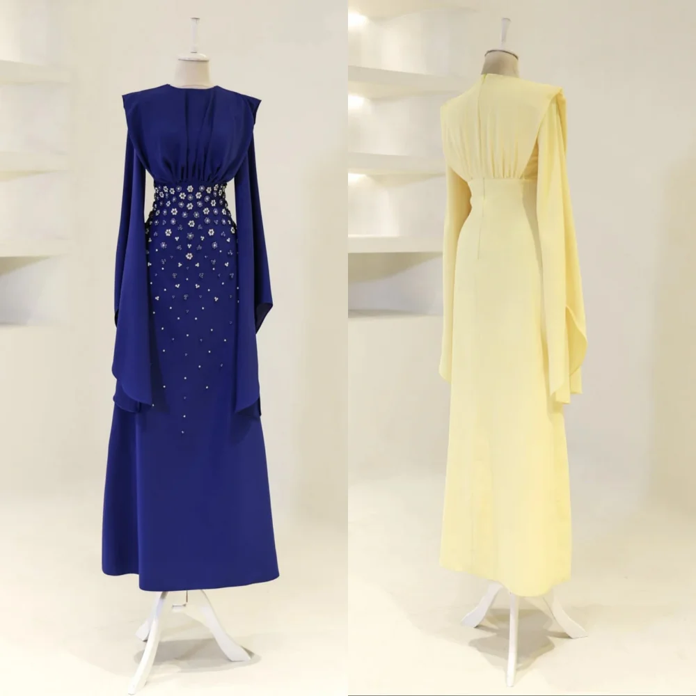 

Индивидуальные трикотажные плиссированные платья миди трапециевидной формы с круглым вырезом на заказ, женские вечерние элегантные вечерние платья с блестками высокого качества