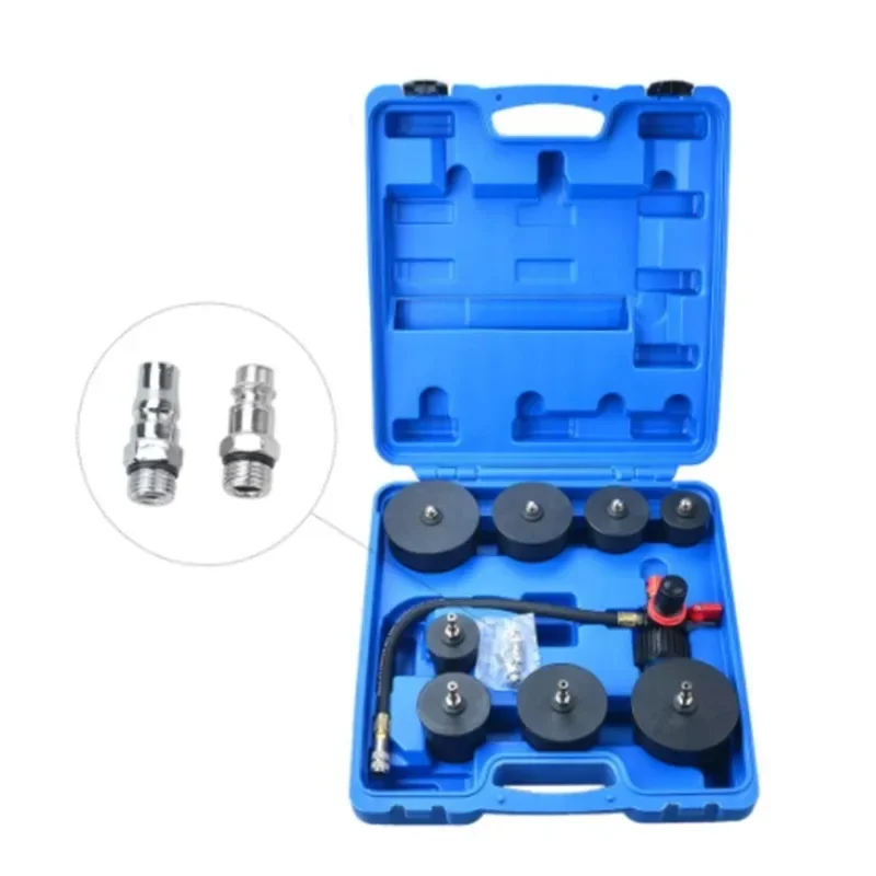 9 Pieces Turbo System Leakage Tester Tool Set Turbocharger Turbo Boost Leak Tester 1-3/8