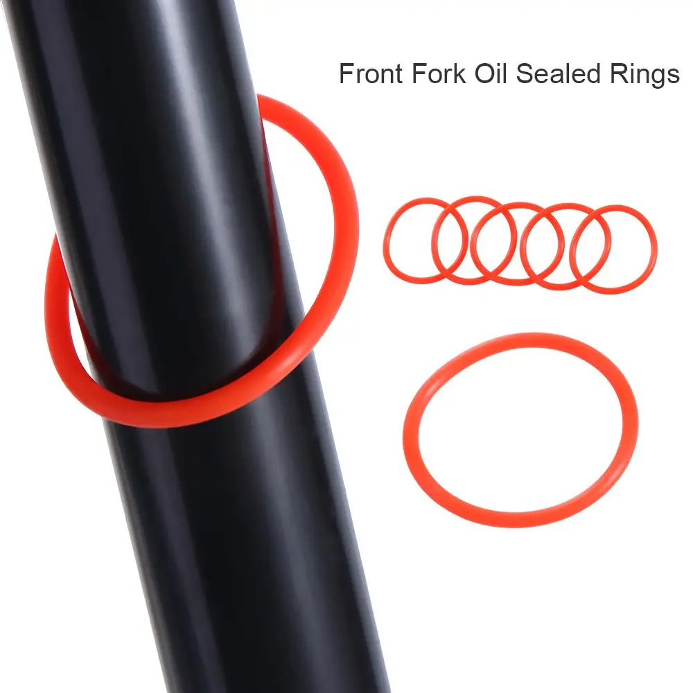 Red Circle Itinerary O-ring Bicycle Fork Sealed O-ring Bike Suspension Fork Bicycle Front Fork Stroke Ring Oil Sealed Foam