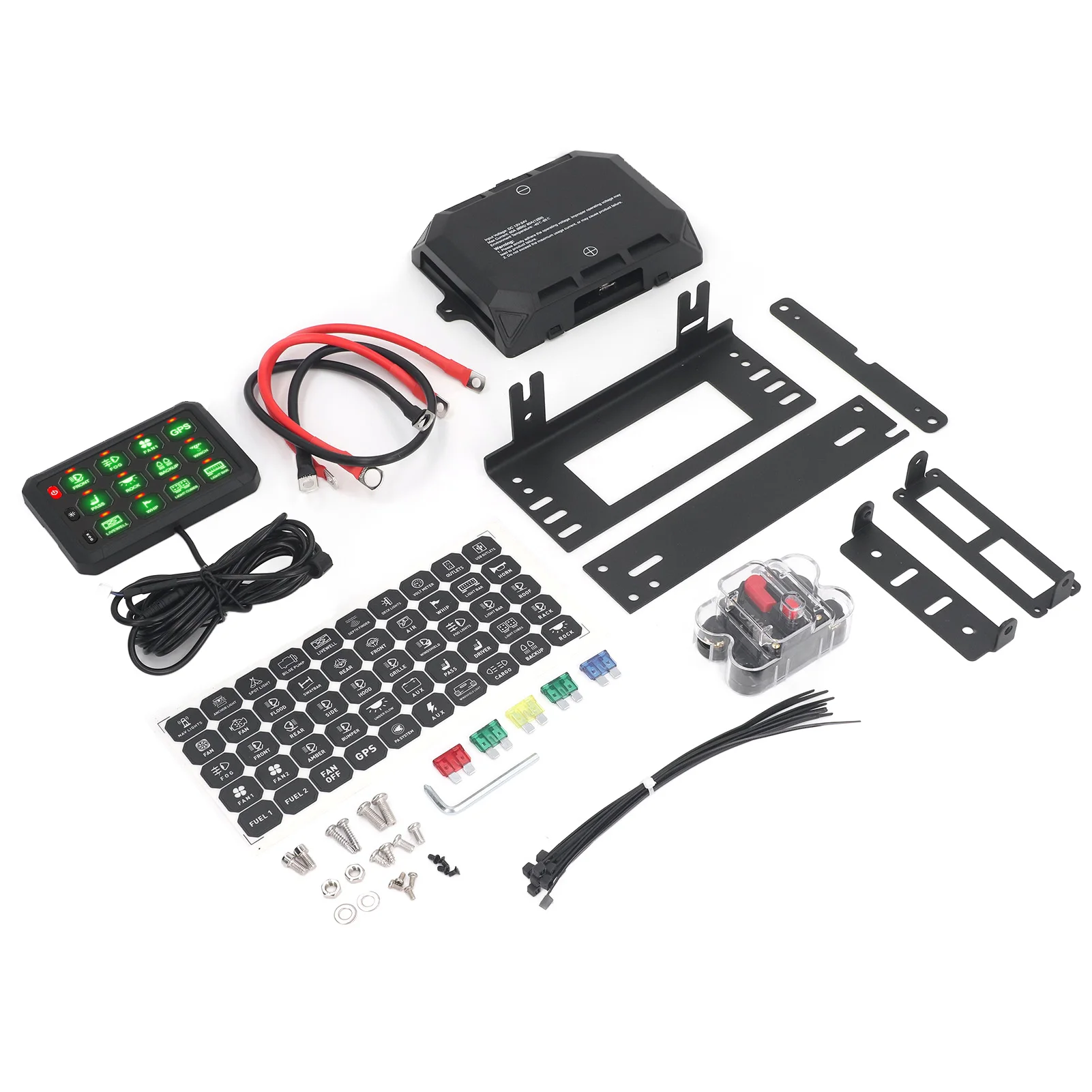 لوحة مساعدة ‐40 ℃ ‑85 ℃   نطاق درجة الحرارة سهل الاستخدام 12 لوحة عصابة تطبيق واسع 3 أزرار سيليكون للسيارات