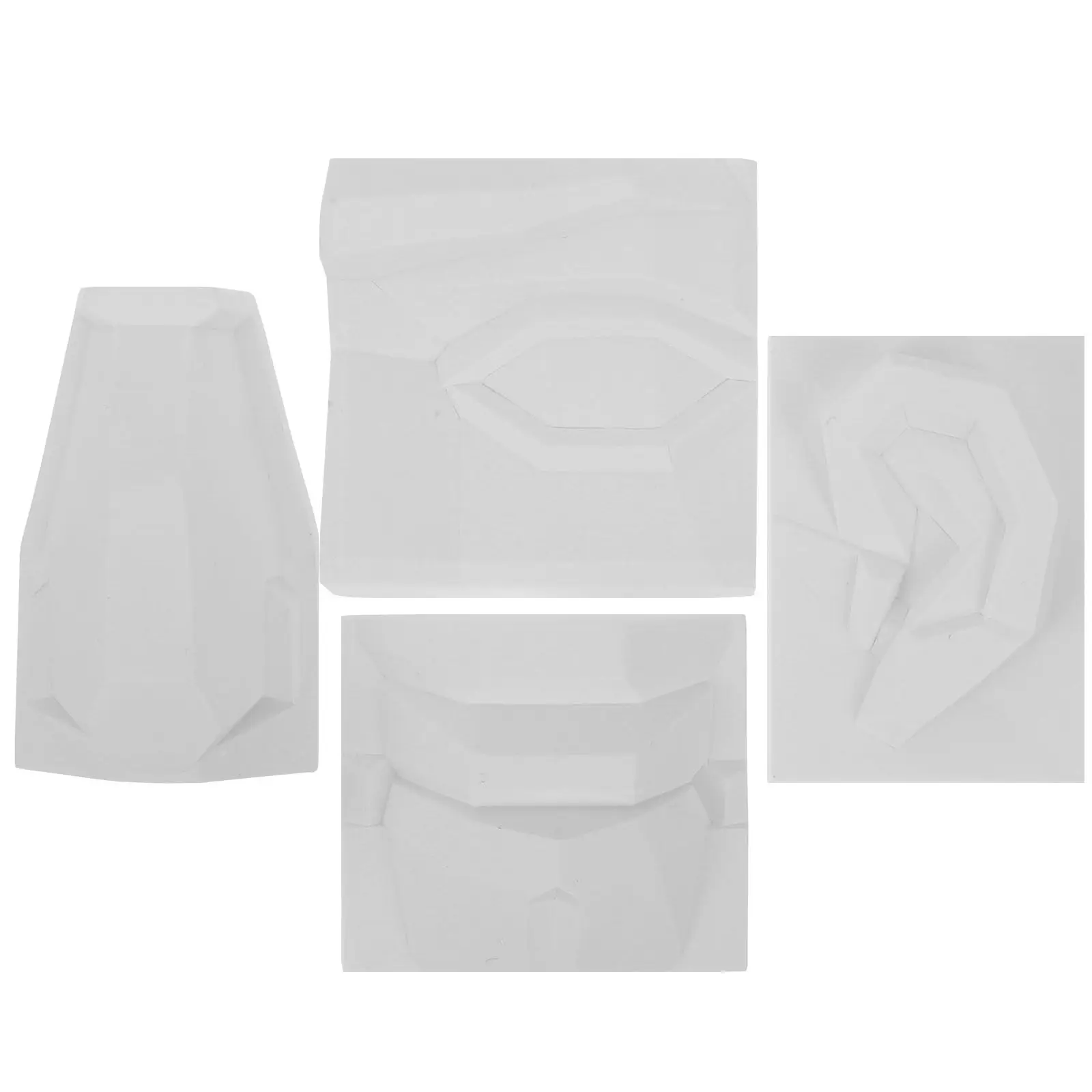 

1Set 4-Piece Facial Features Plaster Sculptures Detailed Drawing Practice Models for Art School Classroom Sketching Learning Aid