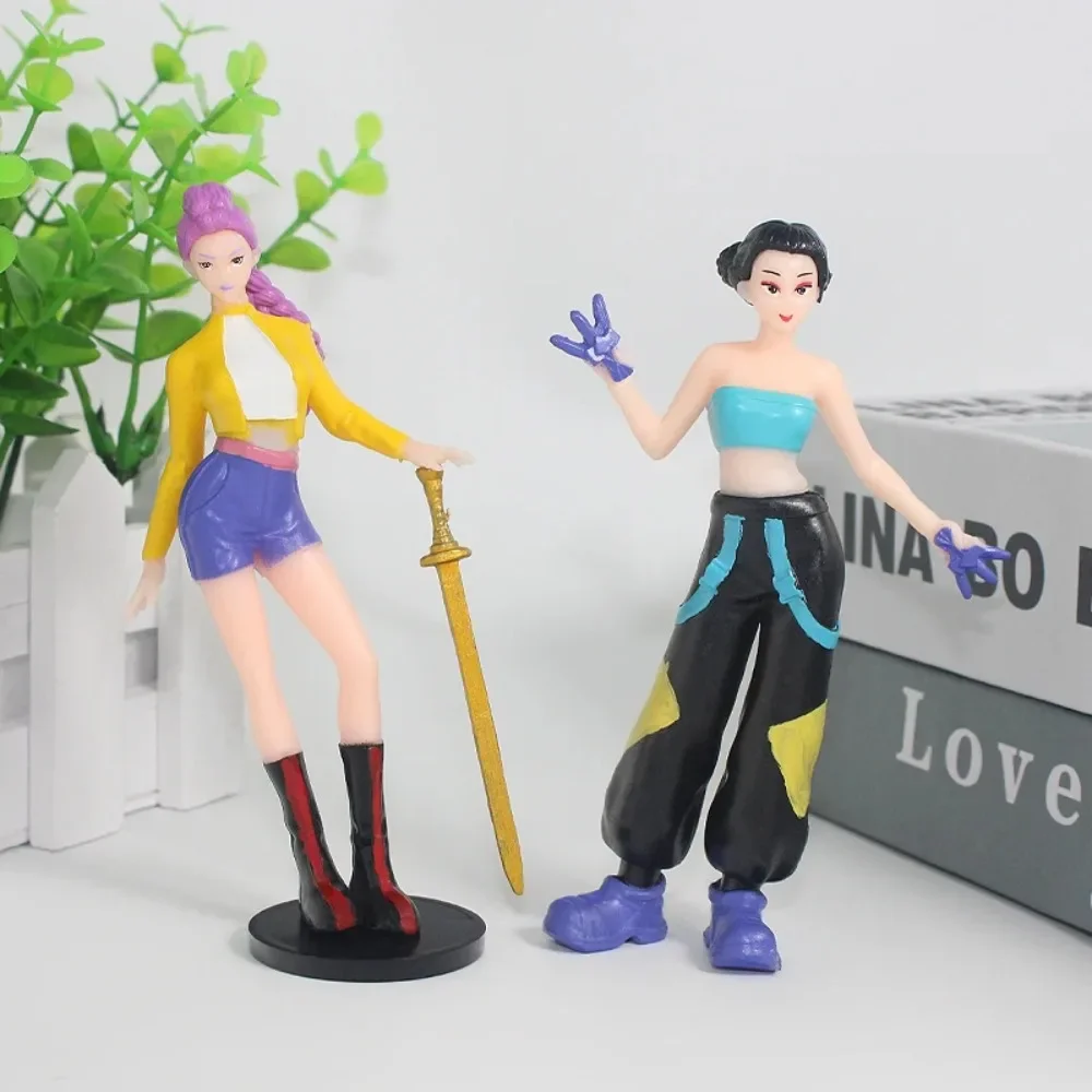 2025-12 pz/set Kpop Demon Hunters Action Figure Toy Derpys Tiger Rumi Mira Zoey Sussy Figurine Doll Per I Ventole Regalo-Hot