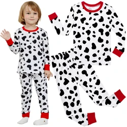 Kids Pajamas Set Boy Dalmatian Pyjamas Toddler Halloween Carnival Christmas Clothes Infant Cartoon Party Gift Photography Pjs